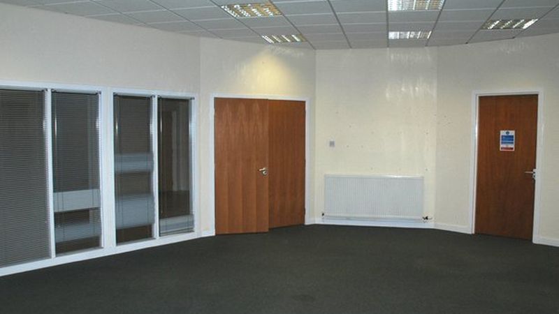 Unit 2 Block 1 Office with glazed viewing panesl