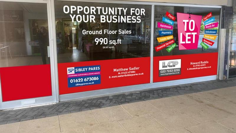 shop to let Maidstone