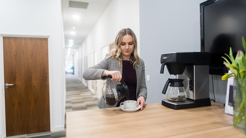 Coffee area at UBC Fleet