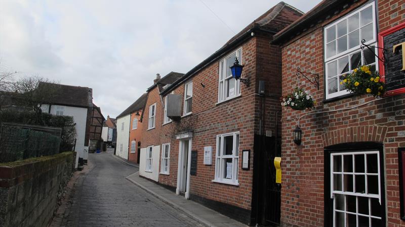 Front of Property looking towards The Square