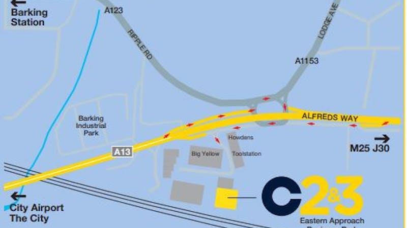 Barking  C2 Eastern Approach map.JPG