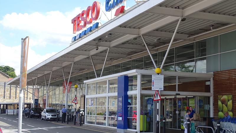 Tesco Extra with petrol station