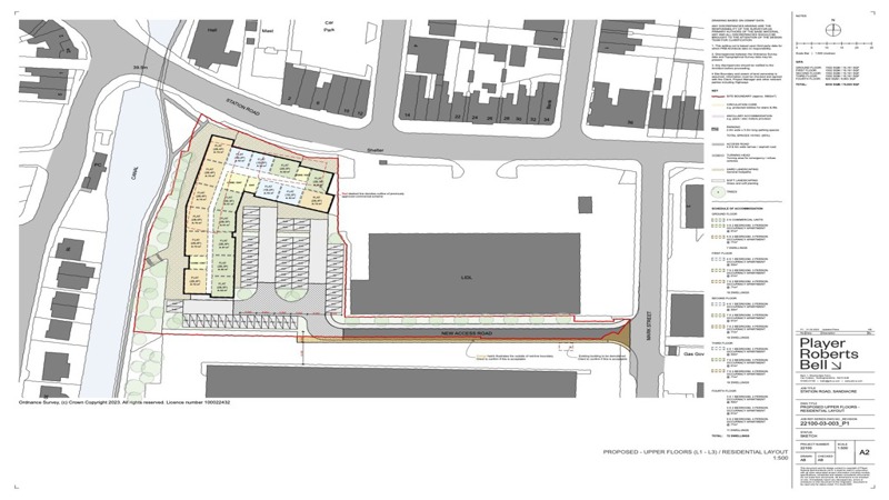 Proposed 1st,2nd  3rd Floor Site Plan