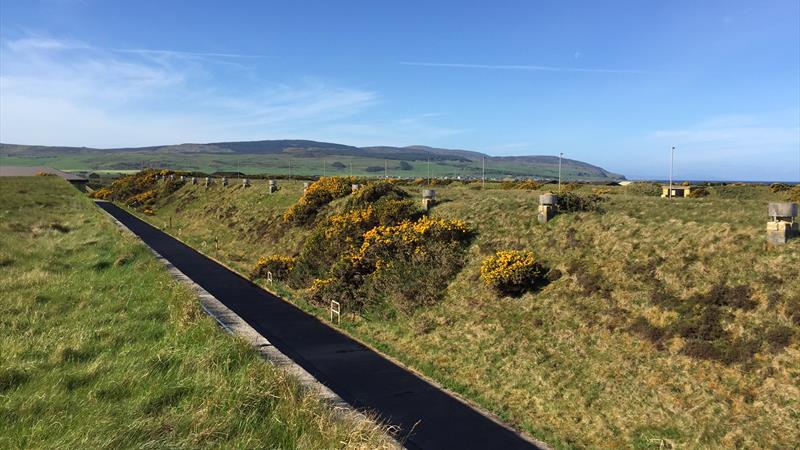 View from roof of storage bunkers