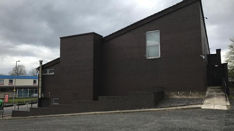 Main building and car park