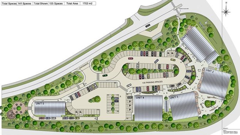 Site plan of Dunleavy Drive, Cardiff Bay