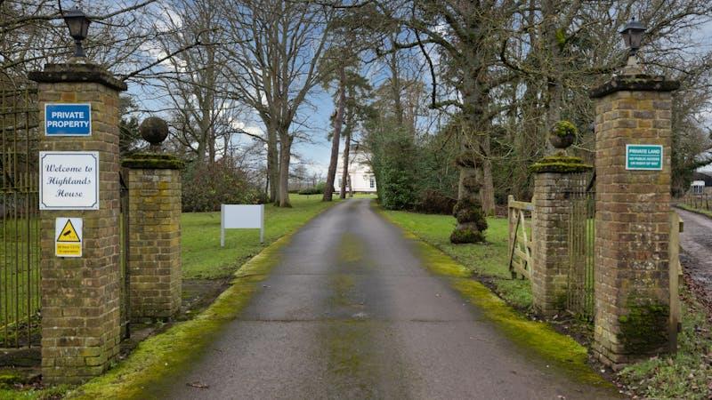 Entrance Driveway