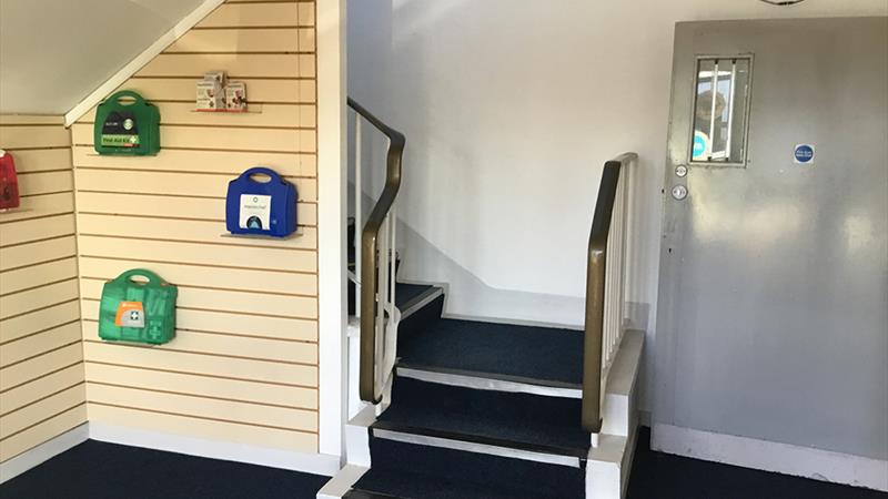 Stairs to first floor