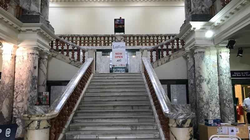 Entrance marble stairwell