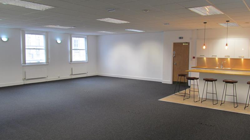 open plan office area