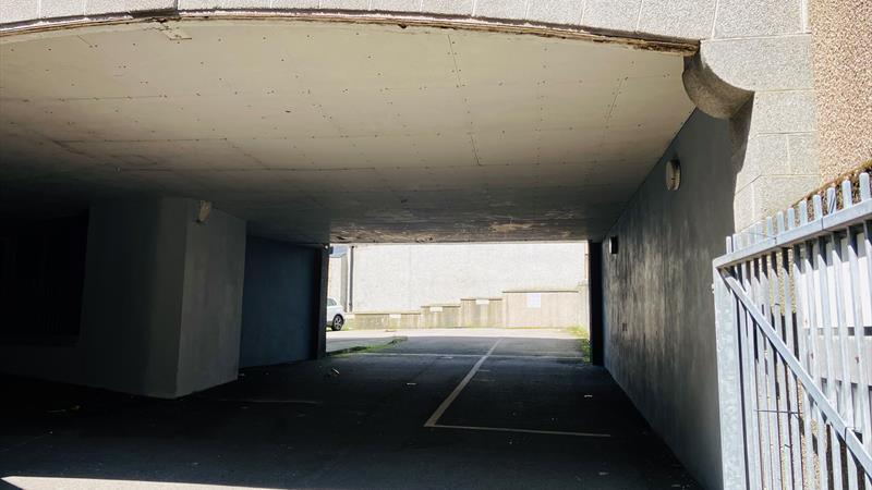 View into car park