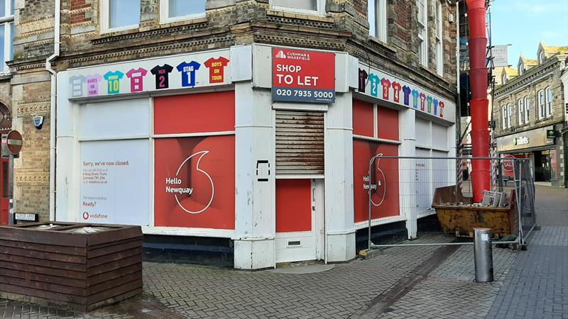 shop to let Newquay