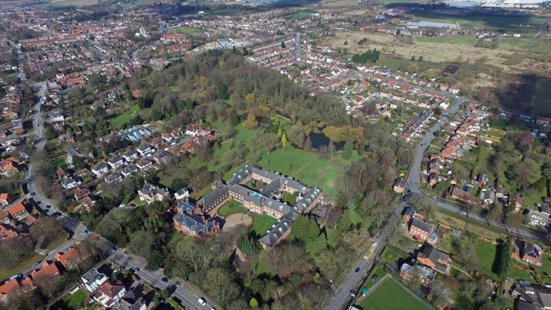 Thwaite Hall and Thwaite Gardens - Aerial View