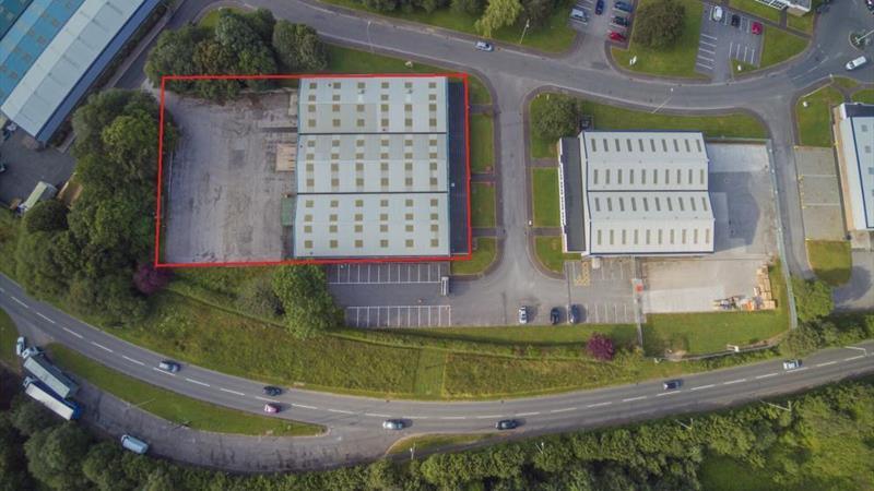 Aerial view of Block F