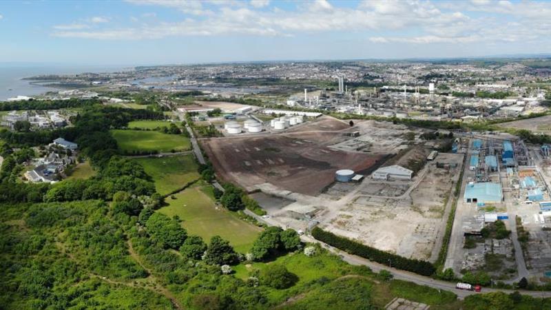 Aerial view of site