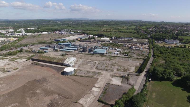 Aerial of site