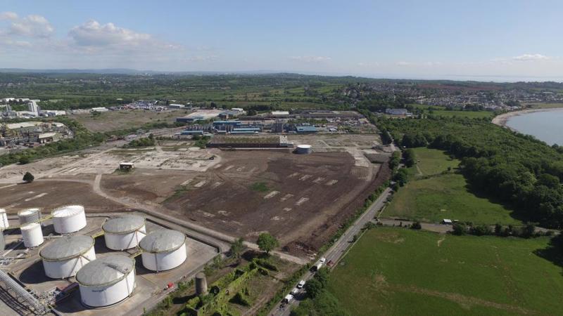 Aerial of site